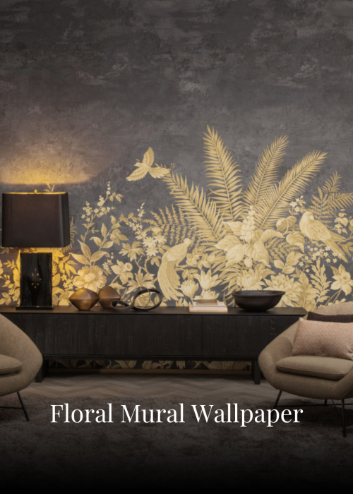 Structured Living Wallpaper - Floral Mural